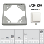 Plaque simple ou multiple Apolo 5000 TBR Blanc