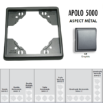 Plaque simple ou multiple Apolo 5000 TGR Graphite