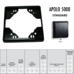 Plaque simple ou multiple Apolo 5000 TPT Noir