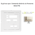 Enjoliveur pour commande générale de persienne Logus 90311TPE Perle