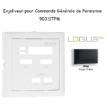 Enjoliveur pour commande générale de persienne Logus 90311TPM Noir MAT