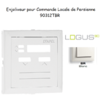 Enjoliveur pour commande loale de persienne Logus 90312TBR Blanc
