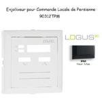 Enjoliveur pour commande loale de persienne Logus 90312TPM Noir MAT