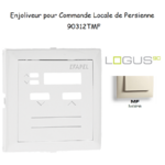 Enjoliveur pour commande loale de persienne Logus 90312TMF Ivoire