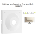 Enjoliveur pour poussoir à clé Logus 90351TPE Perle