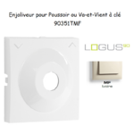 Enjoliveur pour poussoir à clé Logus 90351TMF Ivoire