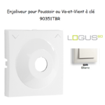 Enjoliveur pour poussoir à clé Logus 90351TBR Blanc
