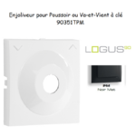 Enjoliveur pour poussoir à clé Logus 90351TPM Noir MAT