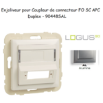 Enjoliveur pour Coupleur de connecteurs FO Logus 90448SAL Alumine