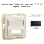 Enjoliveur pour Coupleur de connecteurs FO Logus 90448SPM Noir MAT