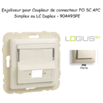 Enjoliveur pour Coupleur de connecteurs FO SC APC Simplex ou LC Duplex Logus 90449SPE Perle