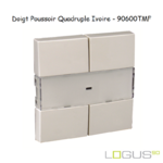 Doigt Quadruple LOGUS 90600TMF Ivoire