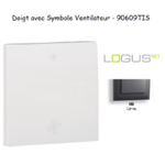 Doigt pour interrupteur avec symbole 2 ventillateurs LOGUS 90609TIS