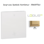 Doigt pour interrupteur avec symbole 2 ventillateurs LOGUS 90609TDU