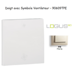Doigt pour interrupteur avec symbole 2 ventillateurs LOGUS 90609TPE