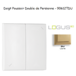 Doigt poussoir Double de persienne LOGUS 90612TDU Doré