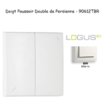 Doigt poussoir Double de persienne LOGUS 90612TBR Blanc