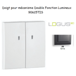 Doigt Double Fonction Lumineux Logus 90615TIS Gris