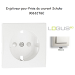 Doigt pour prise de courant schuko LOGUS 90632TGE Glace