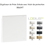 Enjoliveur pour Prise de courant schuko avec volet de protection Logus 90634T