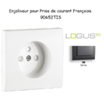 Doigt pour prise de courant française LOGUS 90652TIS Gris