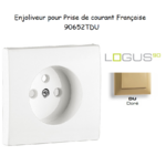 Doigt pour prise de courant française LOGUS 90652TDU Doré