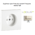 Doigt pour prise de courant française LOGUS 90652TMF Ivoire
