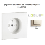 Doigt pour prise de courant française LOGUS 90652TPE Perle