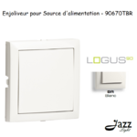 Enjoliveur pour source d'alimentation logus90 90670TBR Blanc