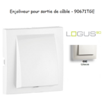Enjoliveur rosette sortie de câble LOGUS 90671TGE Glace