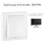Enjoliveur rosette sortie de câble LOGUS 90671TPM Noir MAT