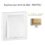 Enjoliveur rosette sortie de câble LOGUS 90671TDU Doré
