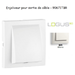 Enjoliveur rosette sortie de câble LOGUS 90671TBR Blanc