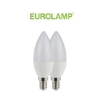 LOT de 2 ampoules LED Flamme Culot E14 Eurolamp