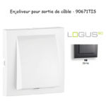 Enjoliveur rosette sortie de câble LOGUS 90671TIS Gris