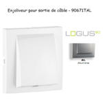 Enjoliveur rosette sortie de câble LOGUS 90671TAL Alumine