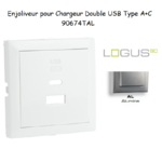 Enjoliveur pour Chargeur Double USB Type A + Type C 90674TAL