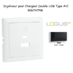 Enjoliveur pour Chargeur Double USB Type A + Type C 90674TPM