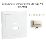 Enjoliveur pour Chargeur Double USB Type A + Type C 90674TPE