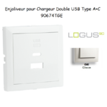 Enjoliveur pour Chargeur Double USB Type A + Type C 90674TGE