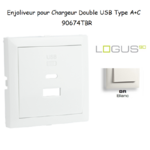 Enjoliveur pour Chargeur Double USB Type A + Type C 90674TBR
