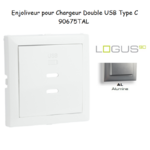 Enjoliveur pour Chargeur Double USB Type C 90675TAL
