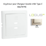 Enjoliveur pour Chargeur Double USB Type C 90675TPE