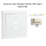 Enjoliveur pour Chargeur Double USB Type C 90675TMF