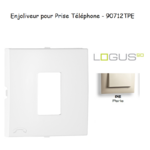 Enjoliveur pour prise de téléphone Logus 90712TPE Perle