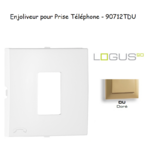 Enjoliveur pour prise de téléphone Logus 90712TDU Doré