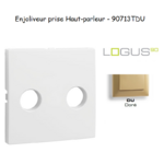 Enjoliveur pour prise de haut parleur avec terminaux à vis Logus 90713TDU Doré