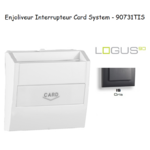 Enjoliveur pour interrupteur card-system LOGUS 90731TIS Gris