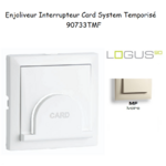 Enjoliveur pour interrupteur Card System Logus 90 90733TMF Ivoire