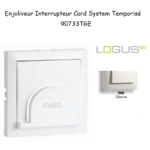 Enjoliveur pour interrupteur Card System Logus 90 90733TGE Glace